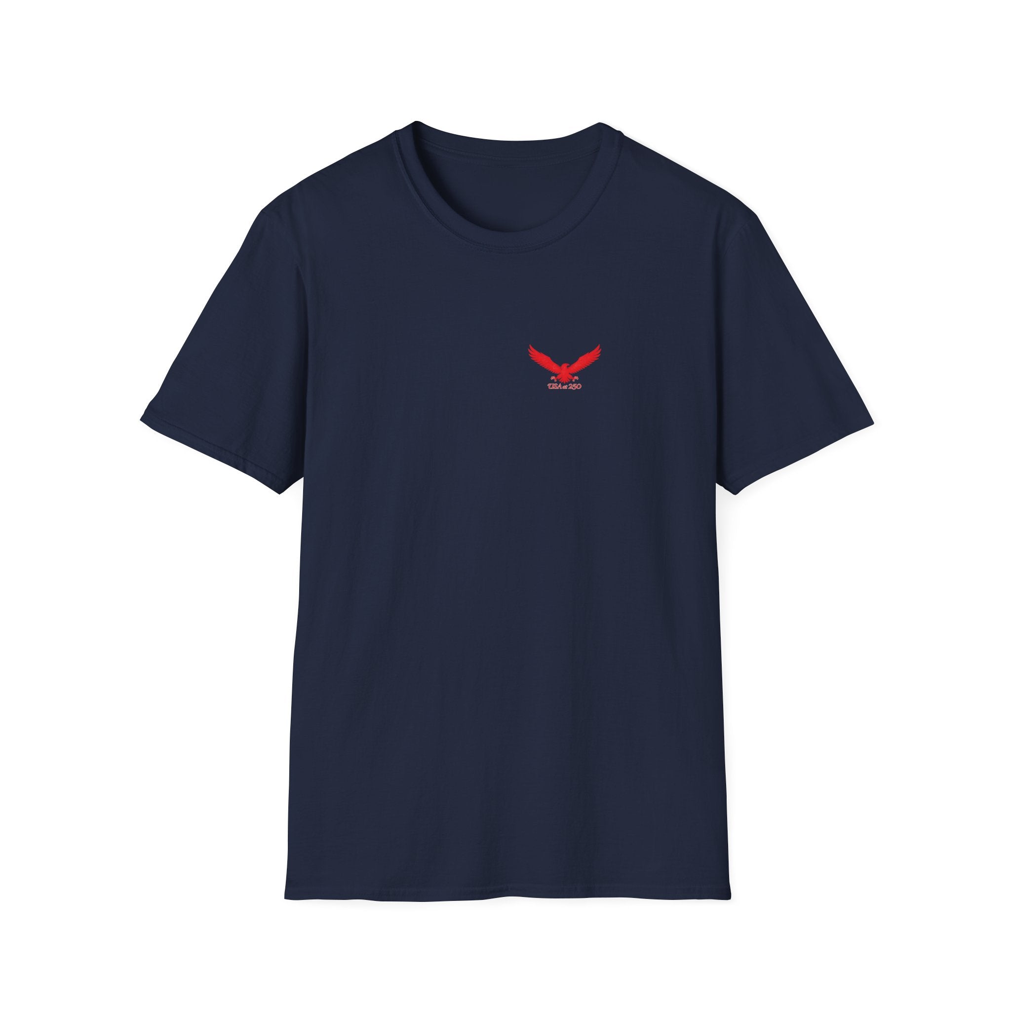 T‑Shirt — Small Red Eagle Chest Logo Tee
