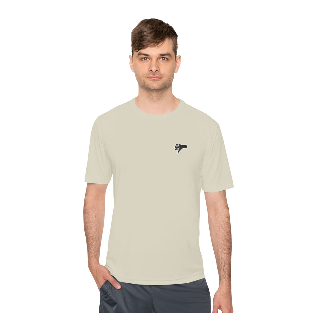 The AIR DRY thumbs down shirt.