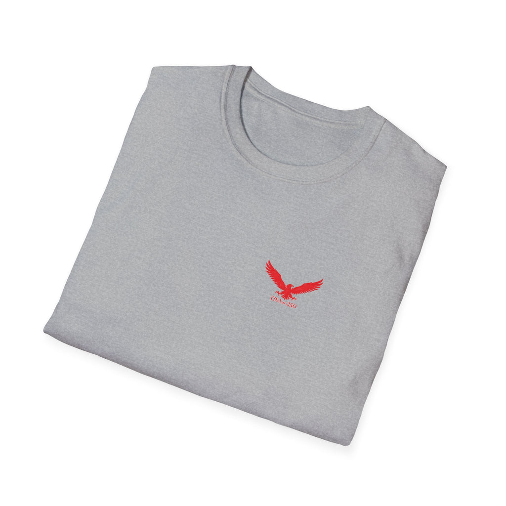 T‑Shirt — Small Red Eagle Chest Logo Tee