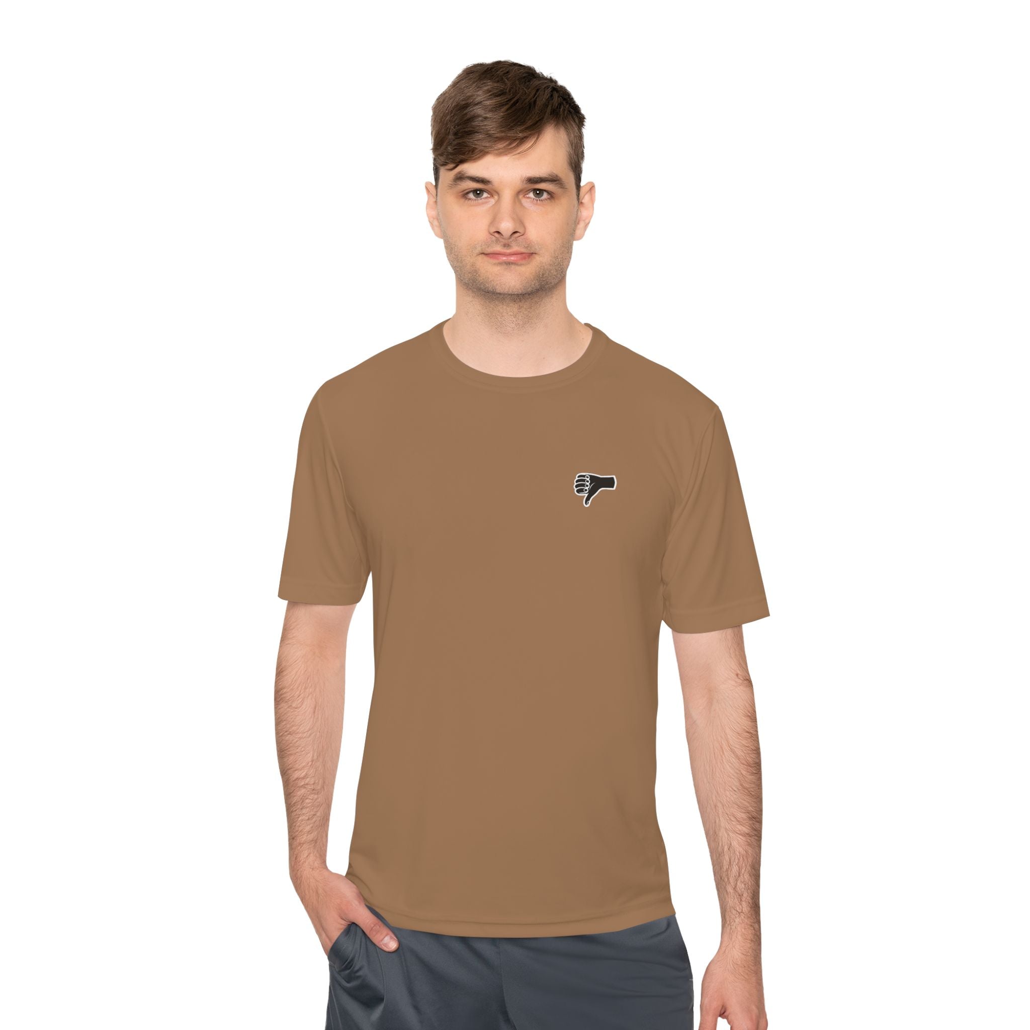 The AIR DRY thumbs down shirt.