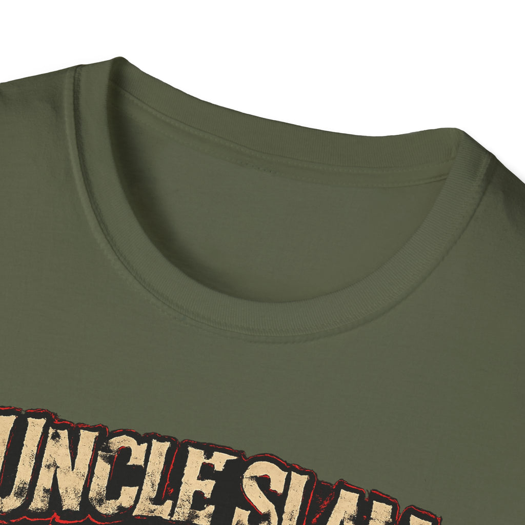 Uncle Sam Punk Rock T-Shirt — 'Uncle Slam' Patriotic Rebel Graphic Tee