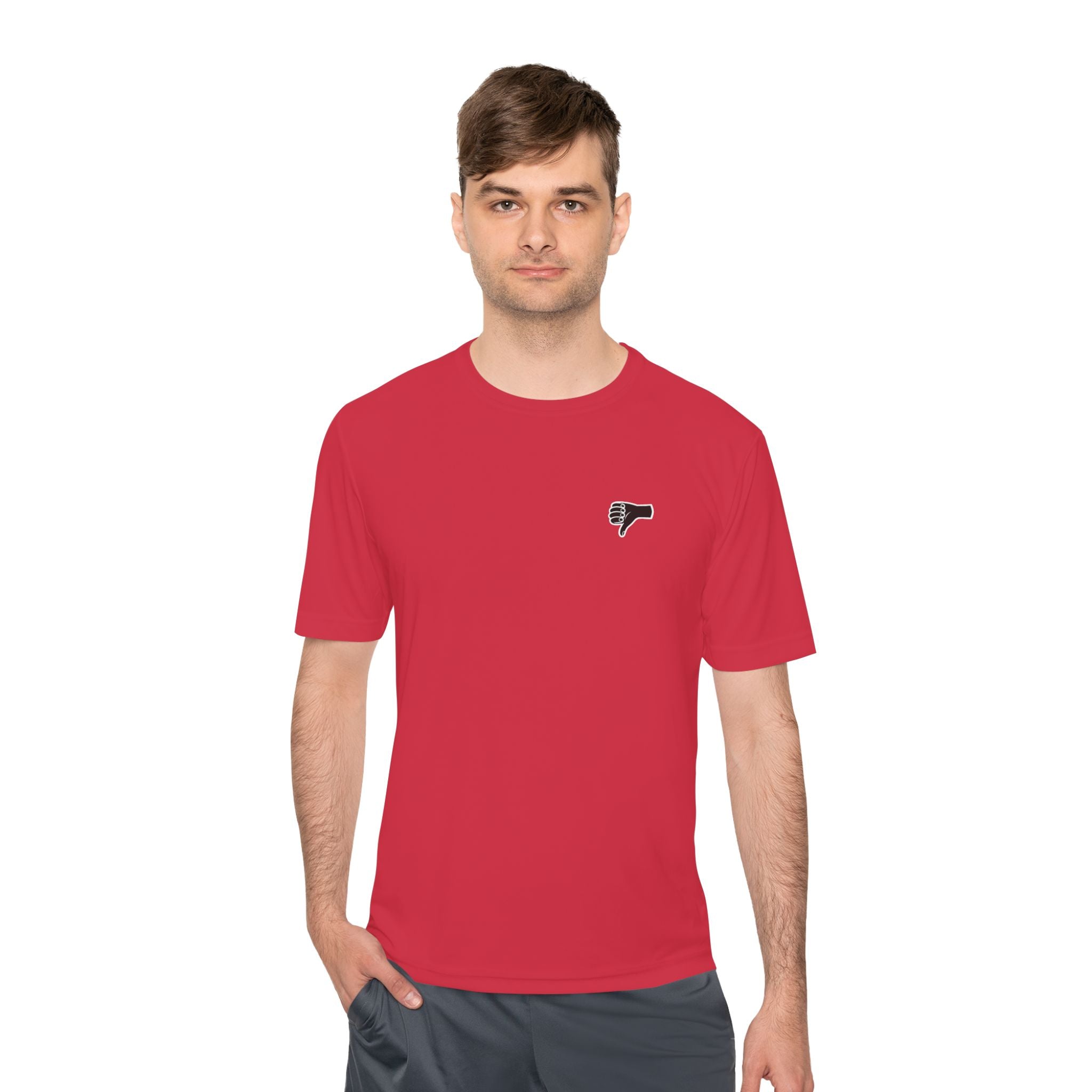 The AIR DRY thumbs down shirt.