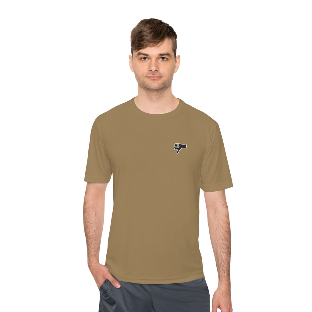 The AIR DRY thumbs down shirt.