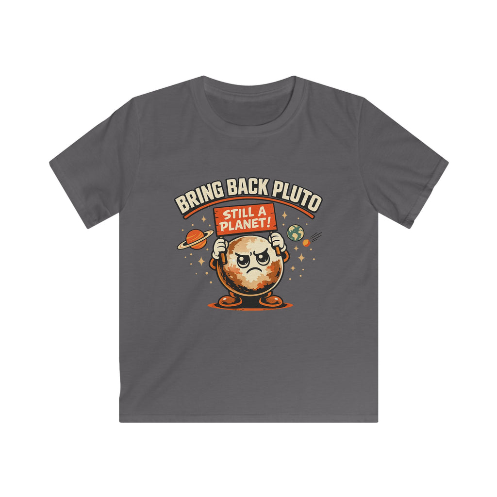 Kids Tee — 'Bring Back Pluto, Still a Planet!' Cute Cartoon Planet Shirt