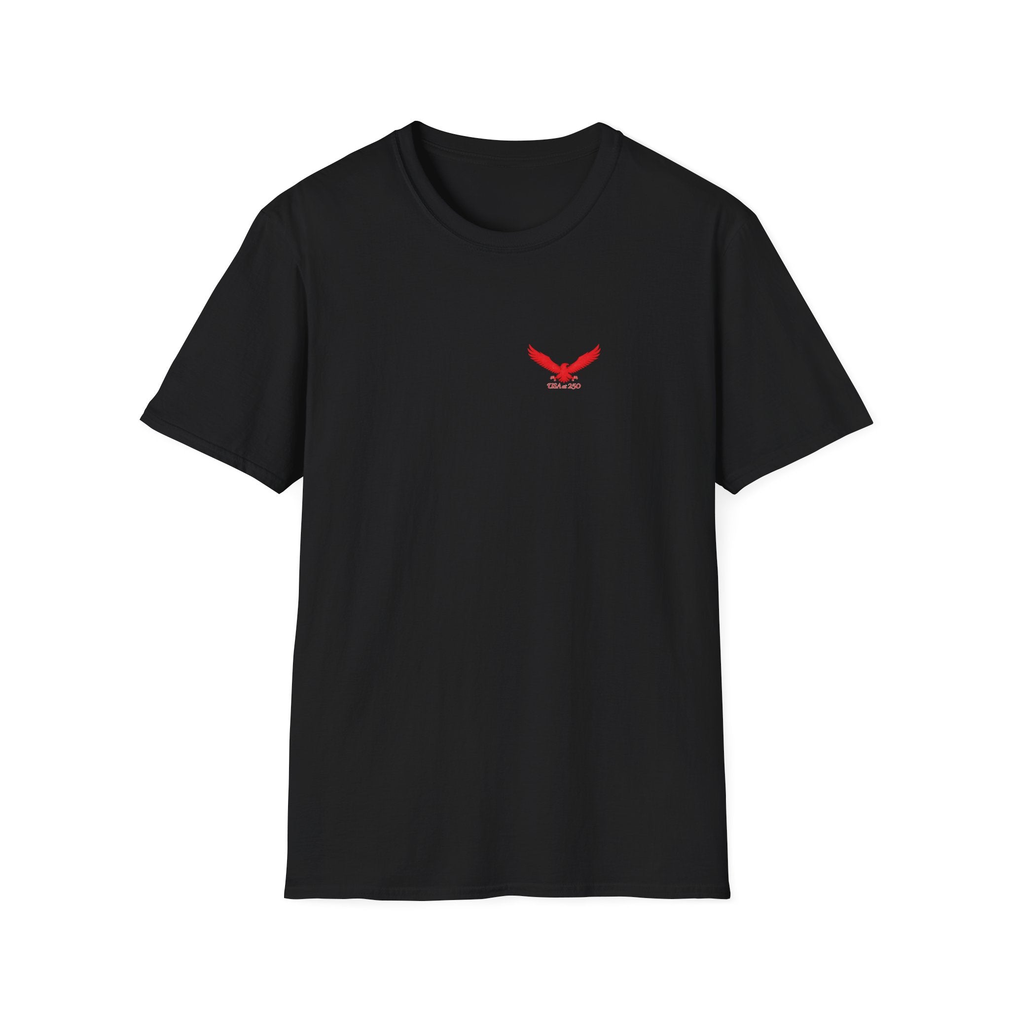 T‑Shirt — Small Red Eagle Chest Logo Tee