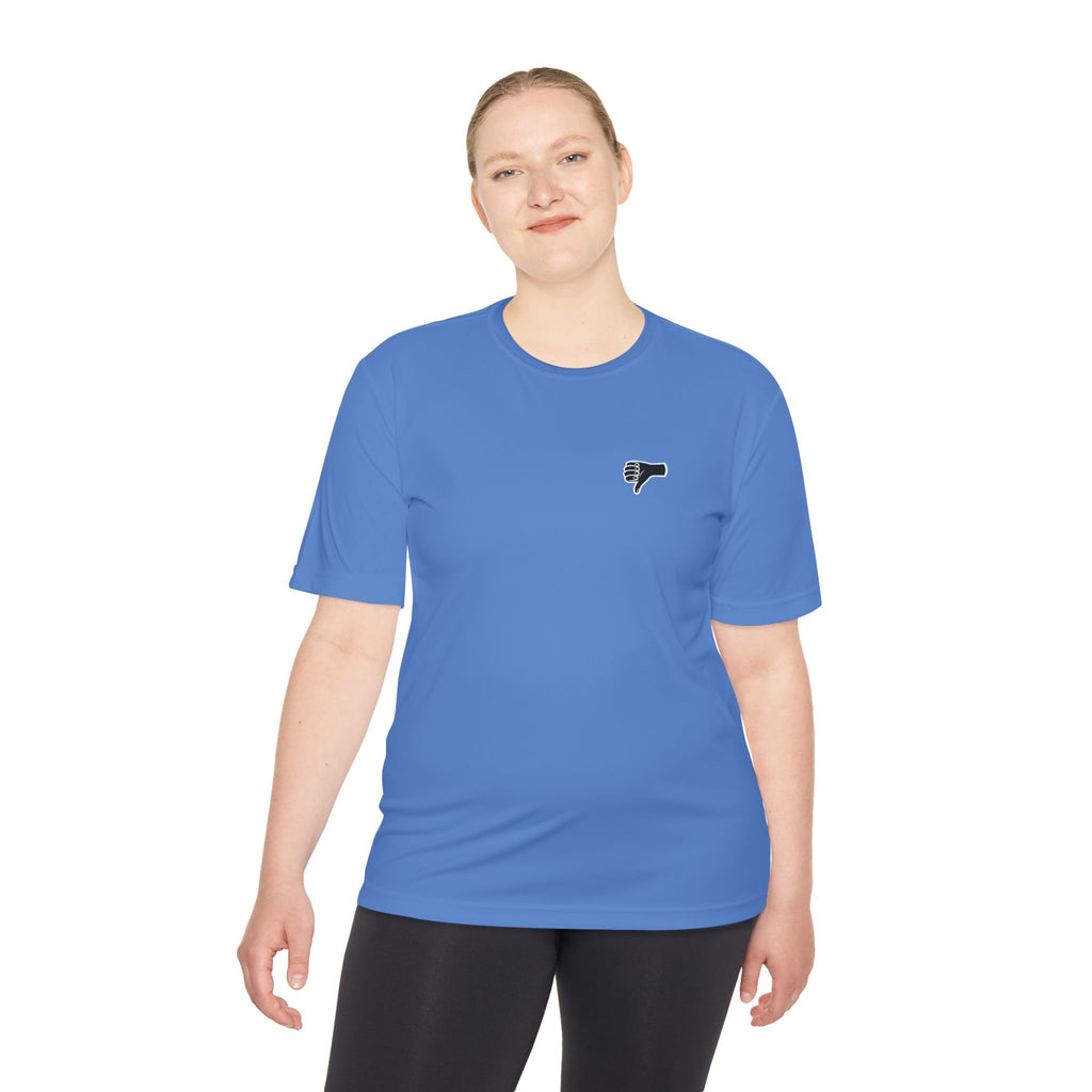 The AIR DRY thumbs down shirt.