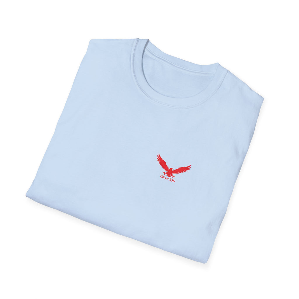 T‑Shirt — Small Red Eagle Chest Logo Tee