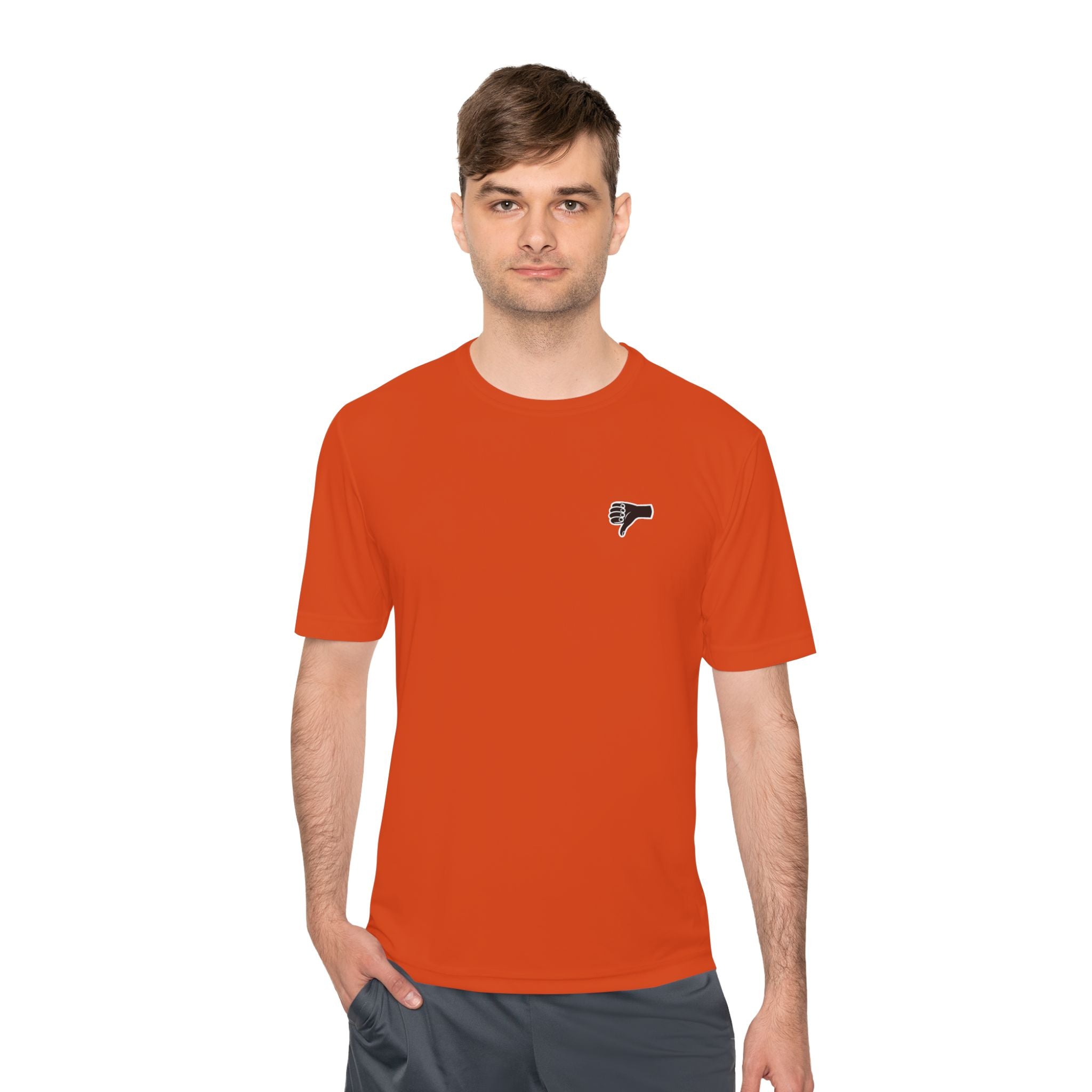 The AIR DRY thumbs down shirt.