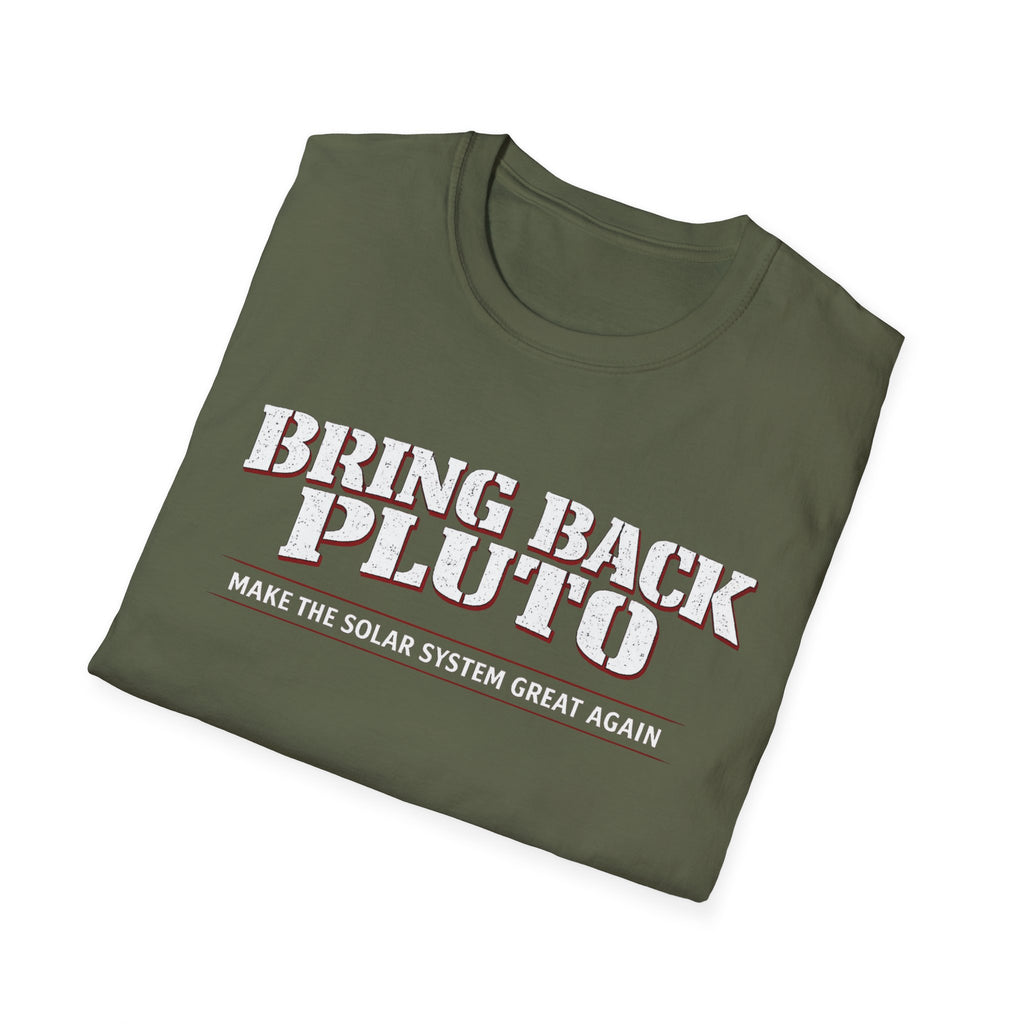 Bring Back Pluto T-Shirt — Retro Planetary Space Tee