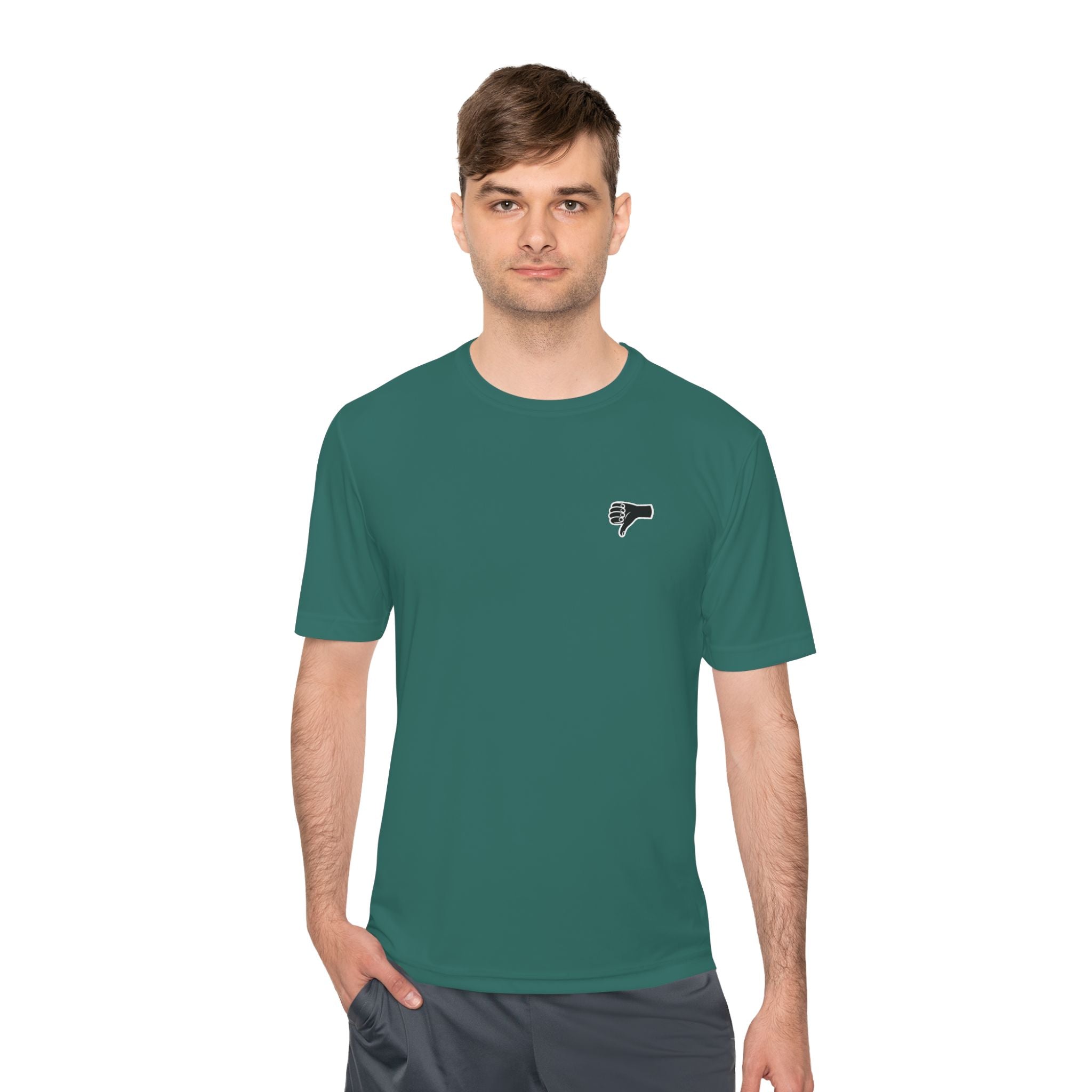 The AIR DRY thumbs down shirt.