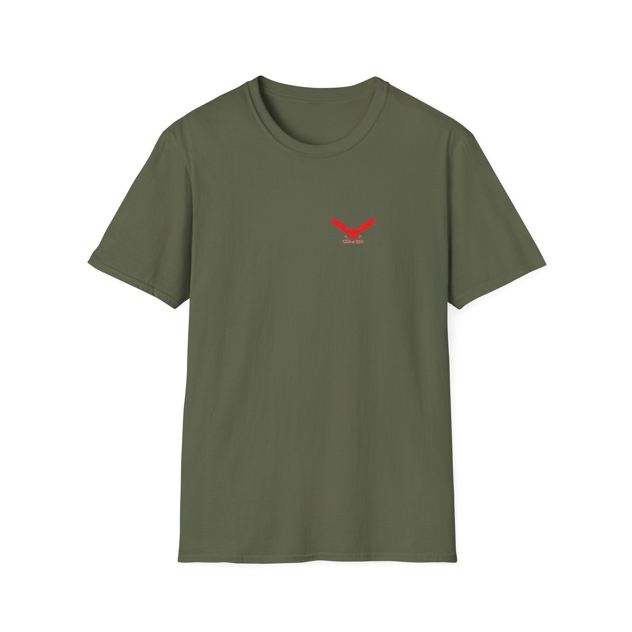 T‑Shirt — Small Red Eagle Chest Logo Tee