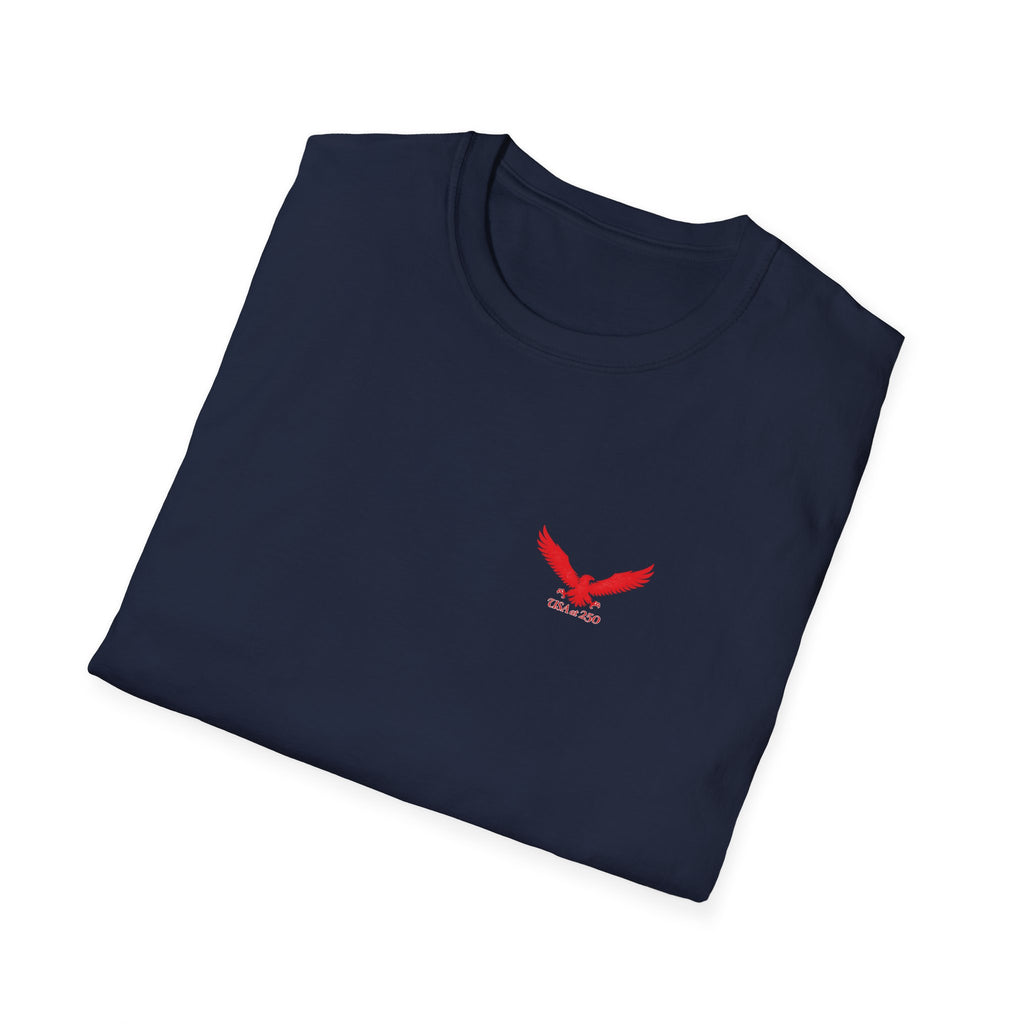 T‑Shirt — Small Red Eagle Chest Logo Tee