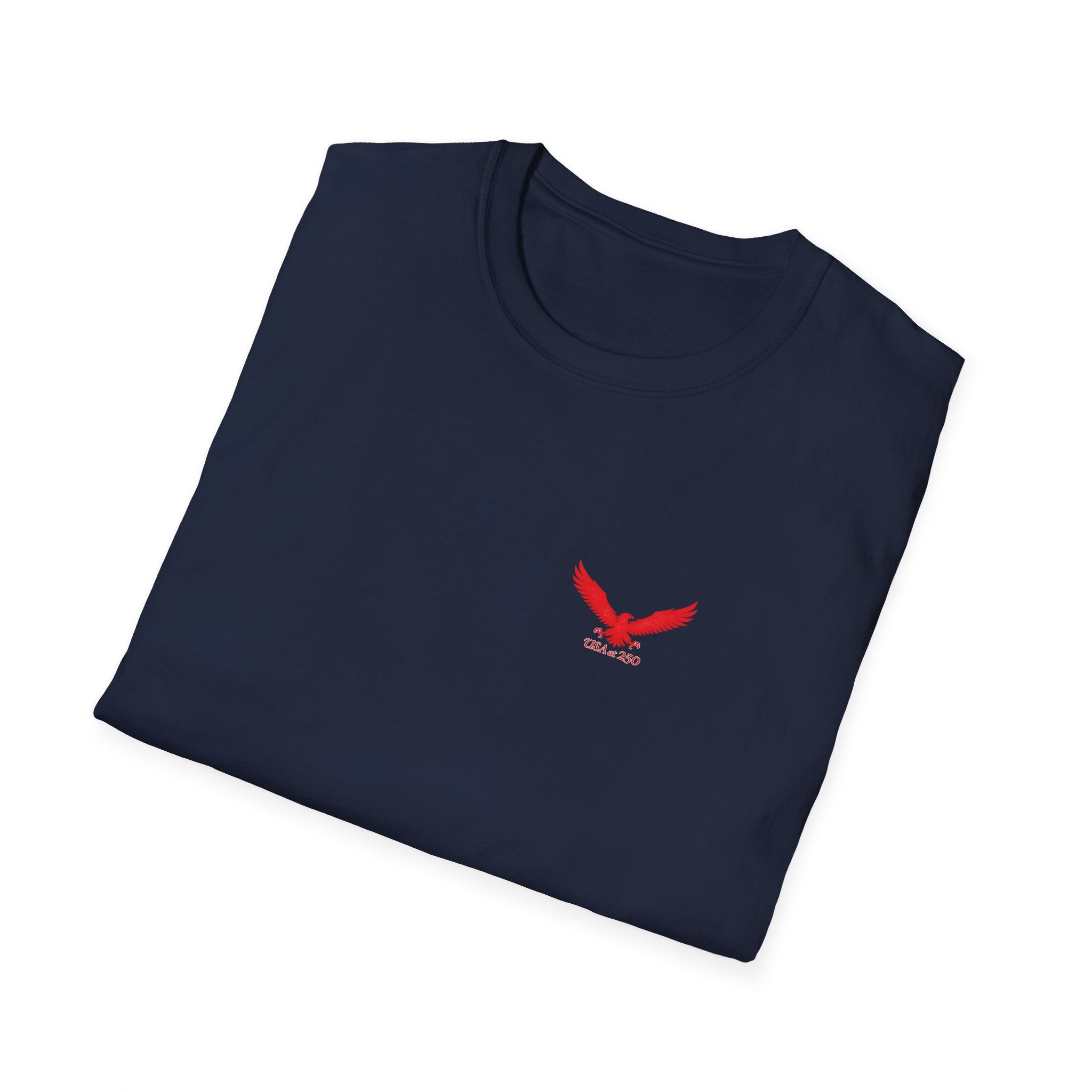 T‑Shirt — Small Red Eagle Chest Logo Tee