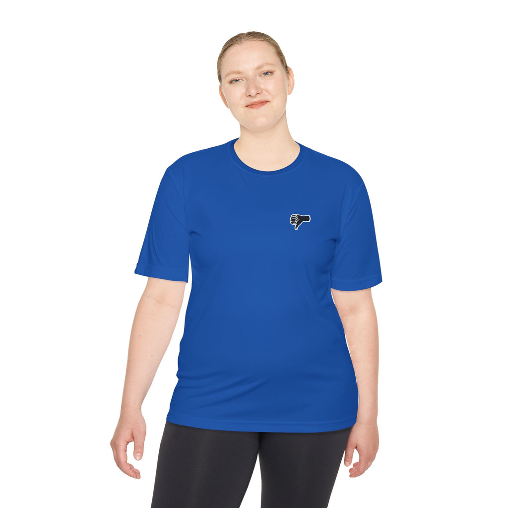 The AIR DRY thumbs down shirt.
