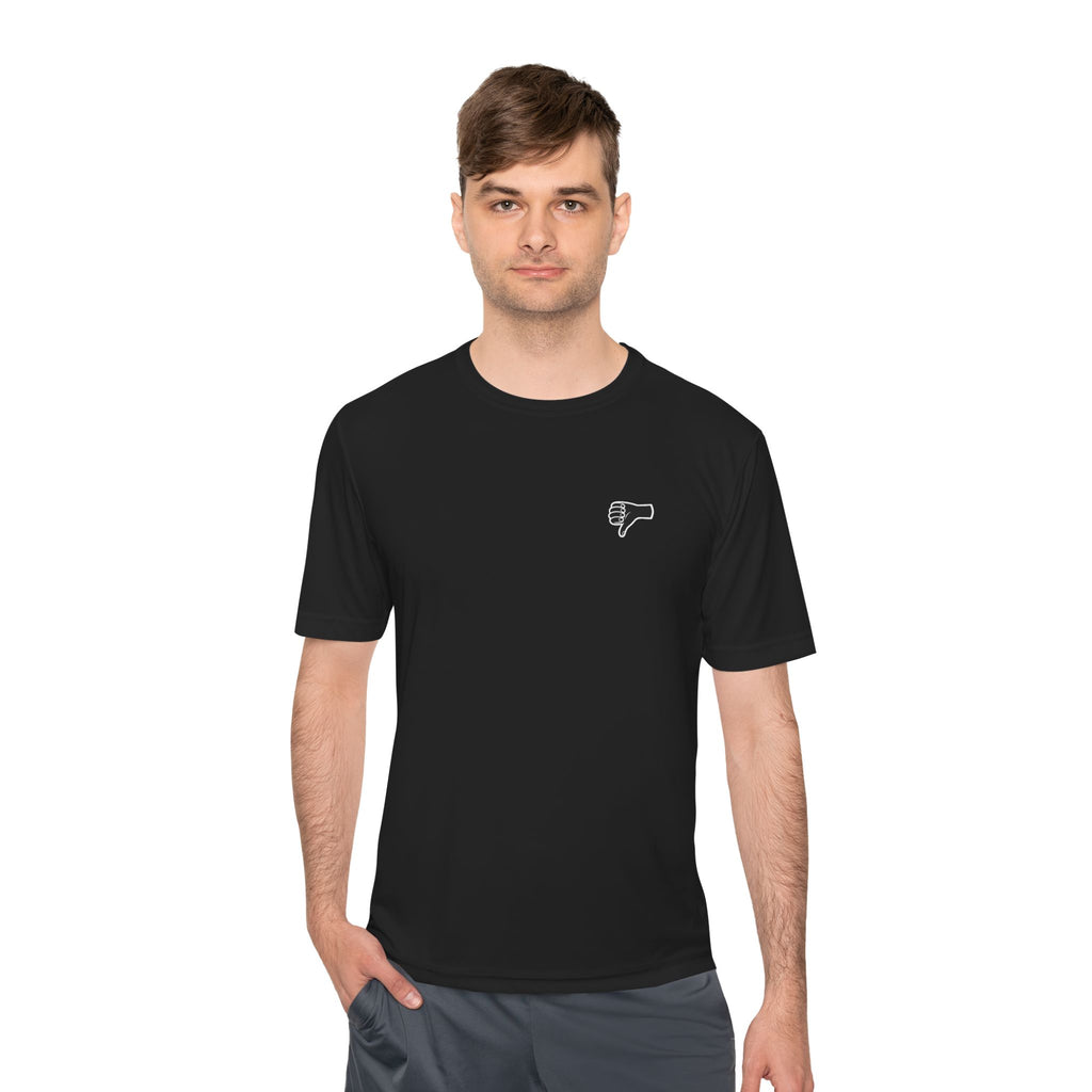 The AIR DRY thumbs down shirt.