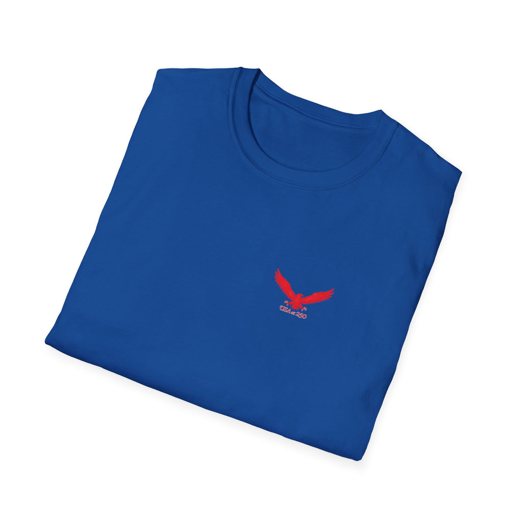 T‑Shirt — Small Red Eagle Chest Logo Tee