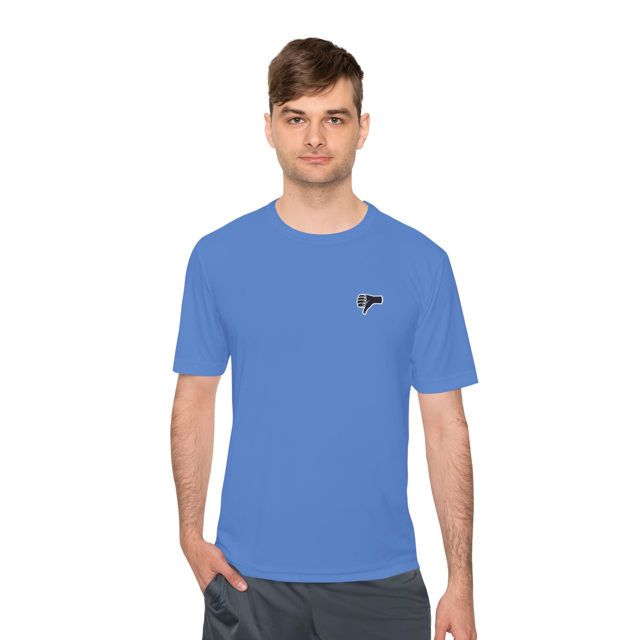 The AIR DRY thumbs down shirt.