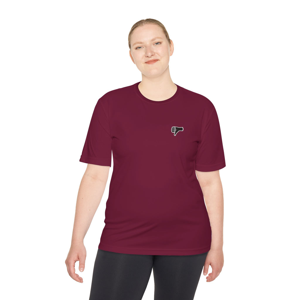 The AIR DRY thumbs down shirt.