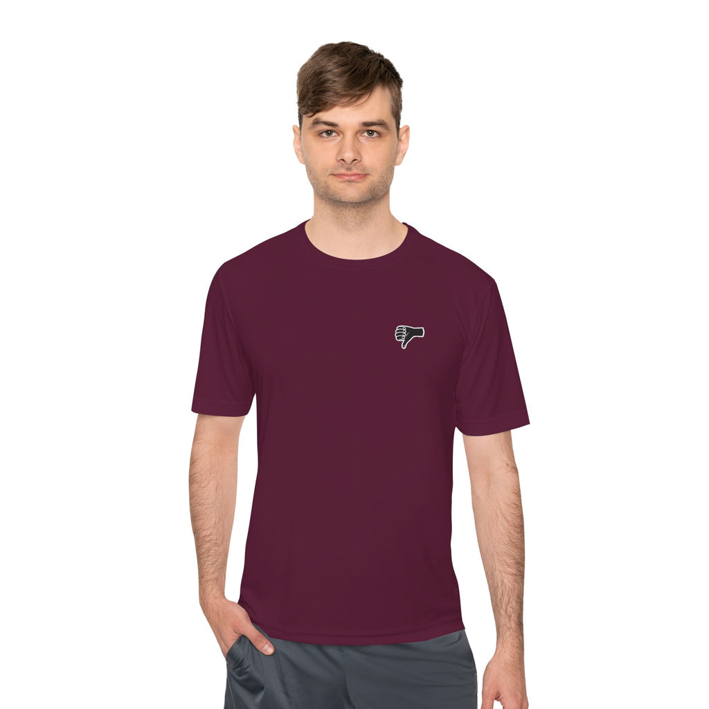 The AIR DRY thumbs down shirt.