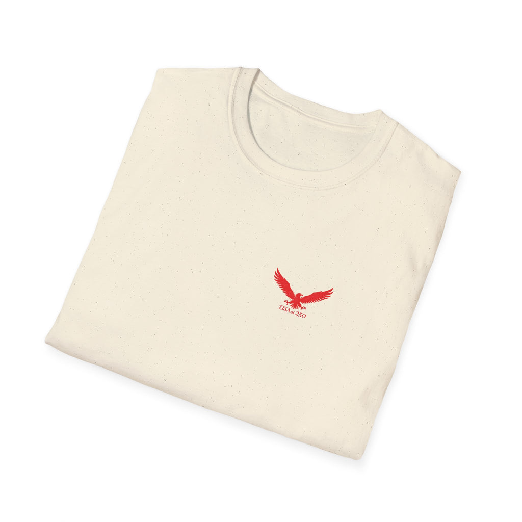 T‑Shirt — Small Red Eagle Chest Logo Tee