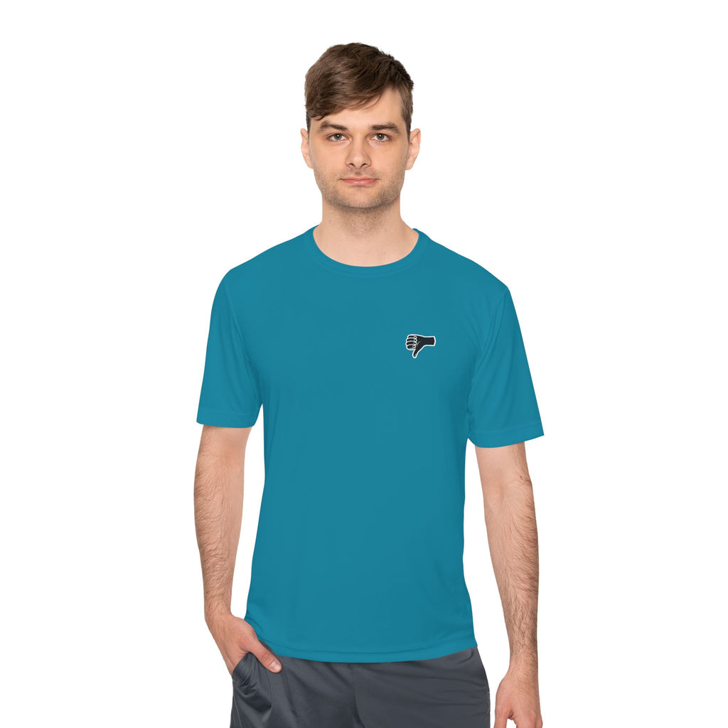 The AIR DRY thumbs down shirt.